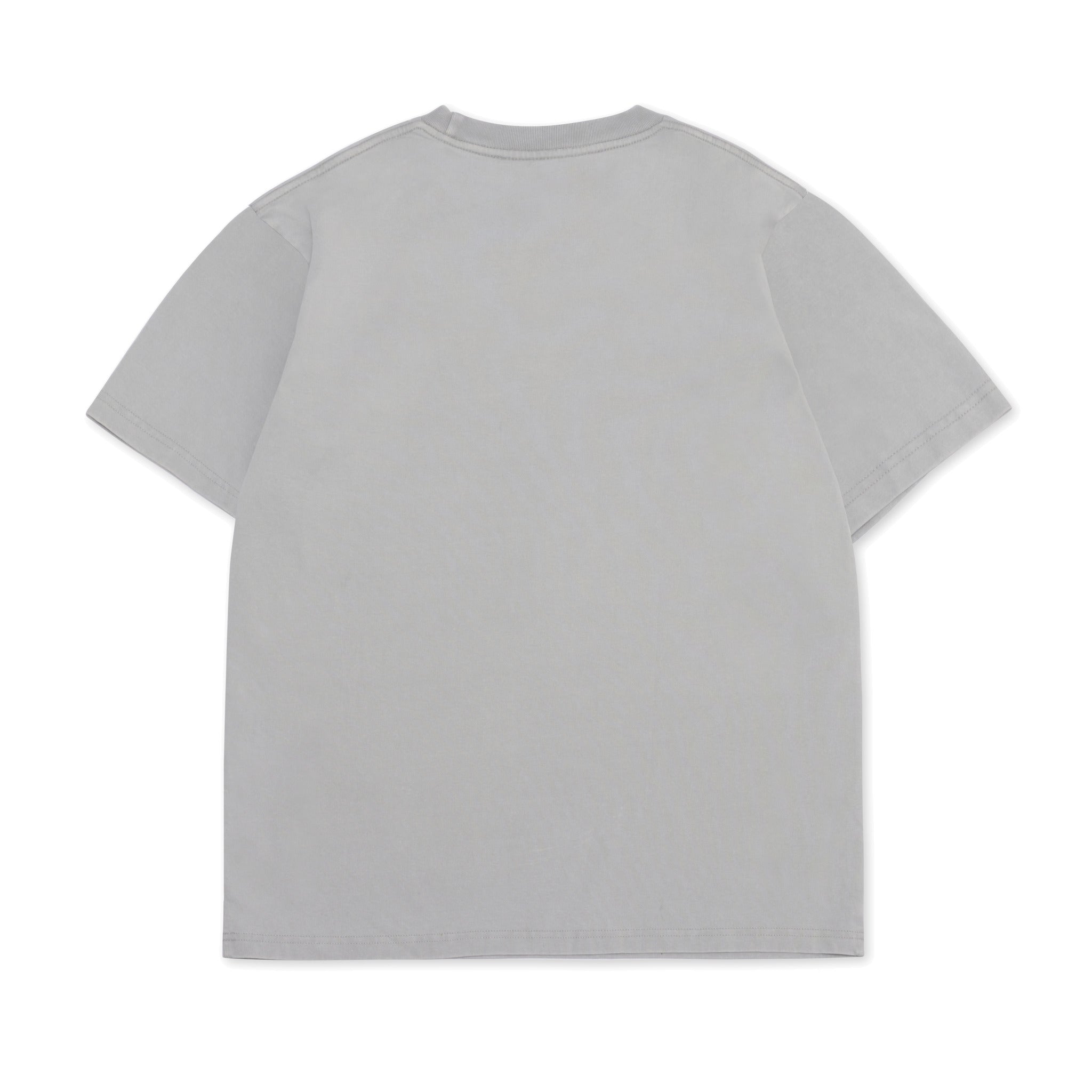 Cotton Collective Vintage Gray 6.5oz Daily Short Sleeve Tee Back View