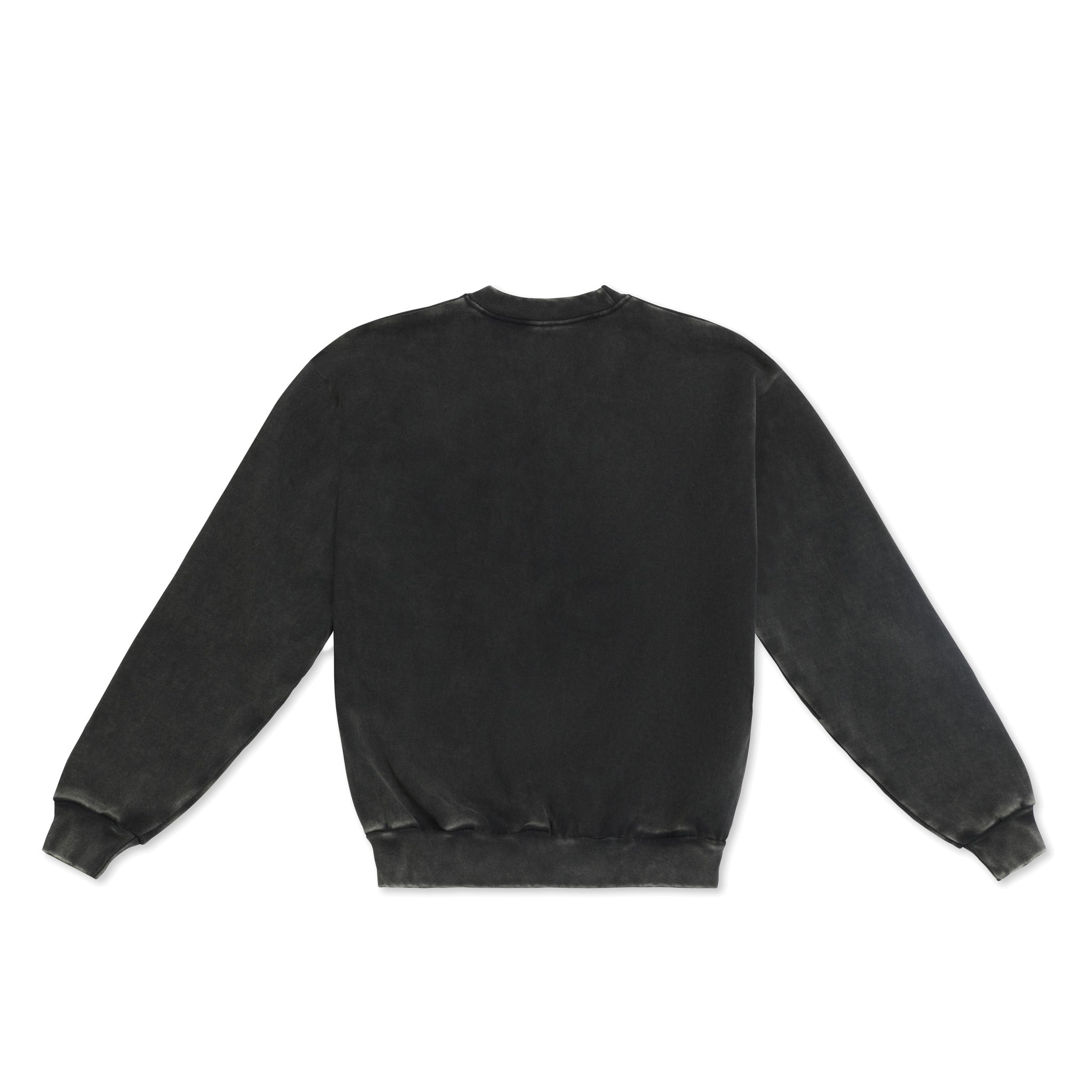 Cotton Collective Vintage Black 15oz Heavy Crew Back View
