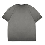 Cotton Collective Charcoal Oil Wash 7.5 oz Oversized Kids S/S Tee Back View