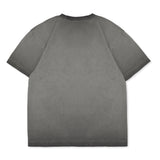 Cotton Collective Charcoal Oil Wash 7.5 oz Oversized Kids S/S Tee Back View