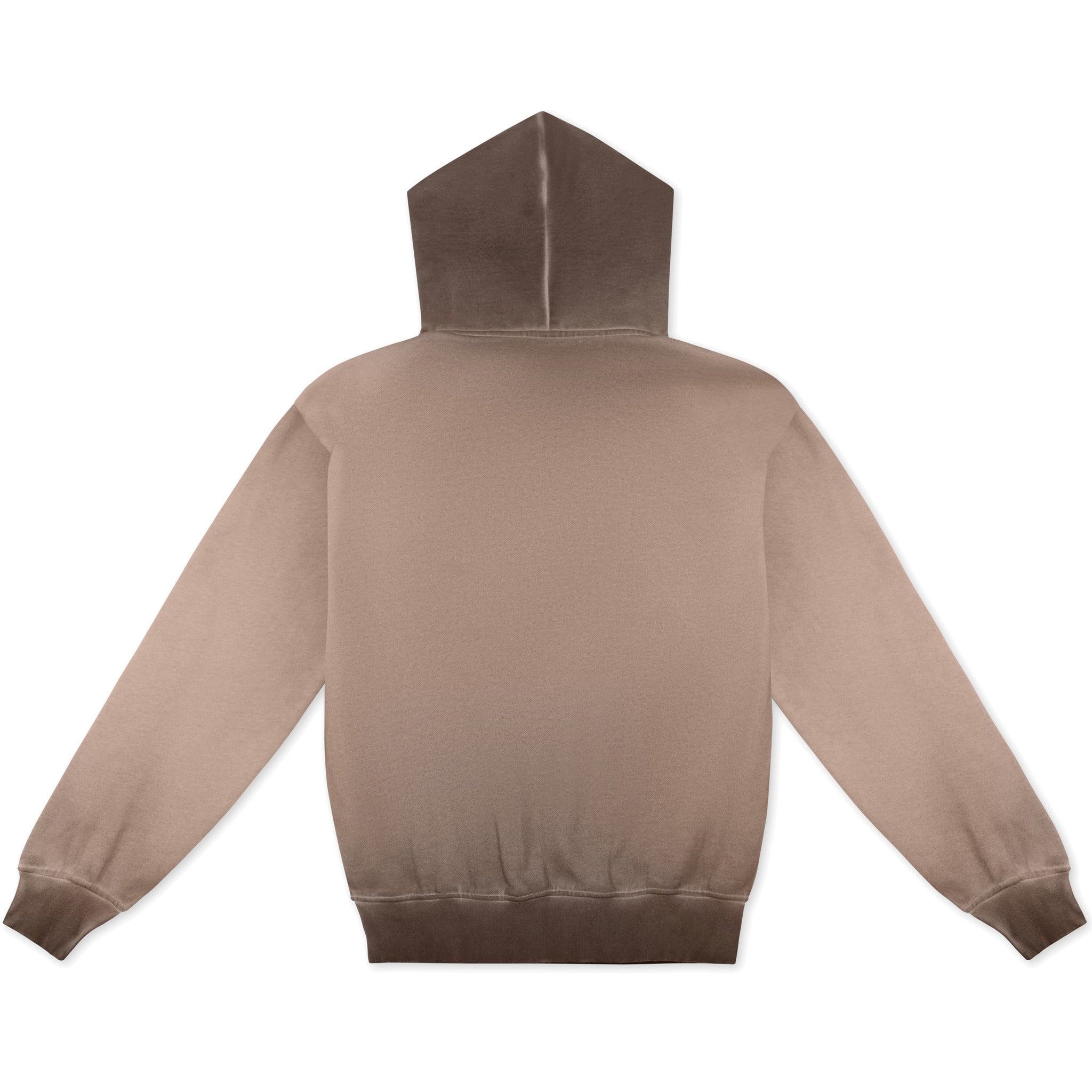 Cotton Collective Chocolate Oil Wash 14oz Oversized Special Hoodie Back View