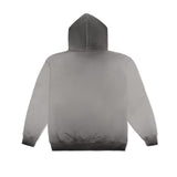 Cotton Collective Charcoal Oil Wash 14oz Special Zip Hoodie Back View