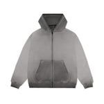 Cotton Collective Charcoal Oil Wash 14oz Special Zip Hoodie