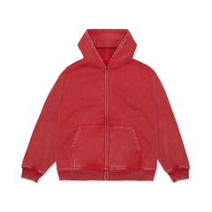SPECIAL ZIP HOODIE 14oz — Vintage Red 2