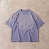 Cotton Collective Potassium Lilac Oversized Box S/S Tee 7.5oz, laid flat on concrete