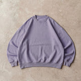 Cotton Collective Vintage Lilac Lavender Special Crew 14oz, laid flat on concrete