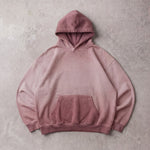 Cotton Collective Blush Oil Wash Special Hoodie 14oz, laid flat on concrete